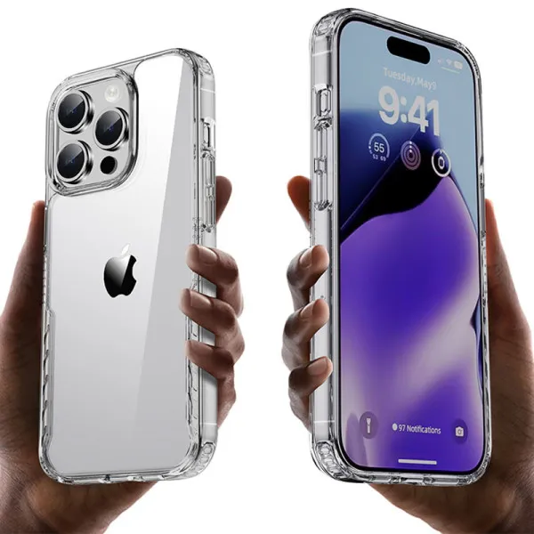 Чохол TPU+PC Multi-Color для Apple iPhone 14 Pro (6.1") — Прозорий — фото 3 Чохол TPU+PC Multi-Color для Apple iPhone 14 Pro (6.1") — Прозорий — фото 3