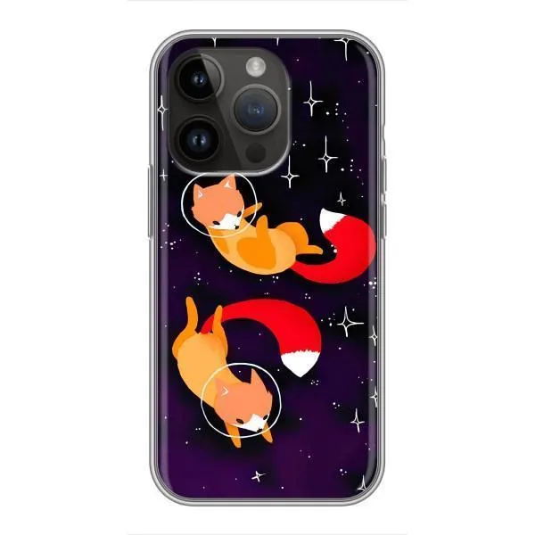 Чехол с принтом «Лисички космонавты» для iPhone 14 Pro Чехол с принтом «Лисички космонавты» для iPhone 14 Pro