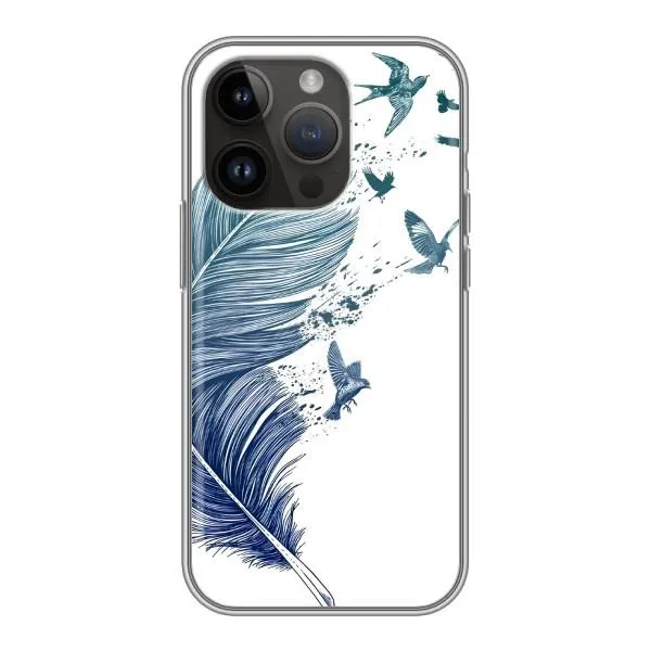 Чехол с принтом «Перышко» для iPhone 14 Pro