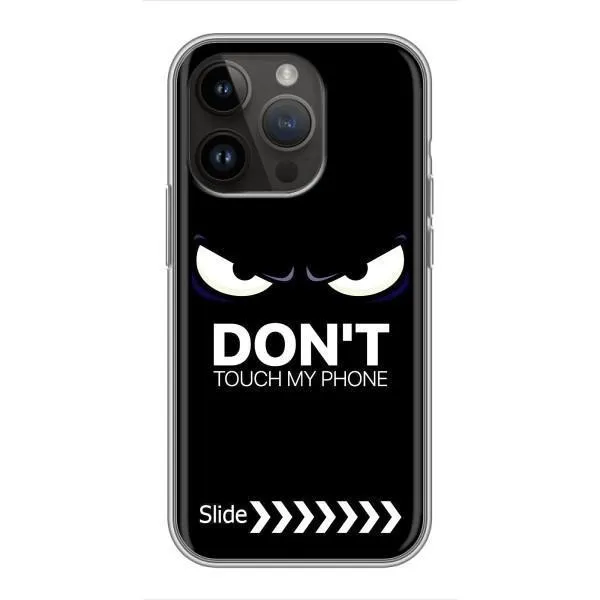 Чехол с принтом «Не трогай телефон» для iPhone 14 Pro