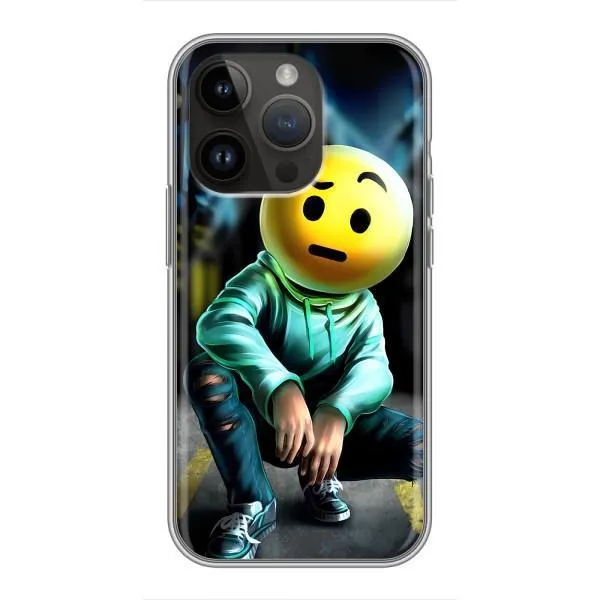 Чехол с принтом «Парень смайл» для iPhone 14 Pro