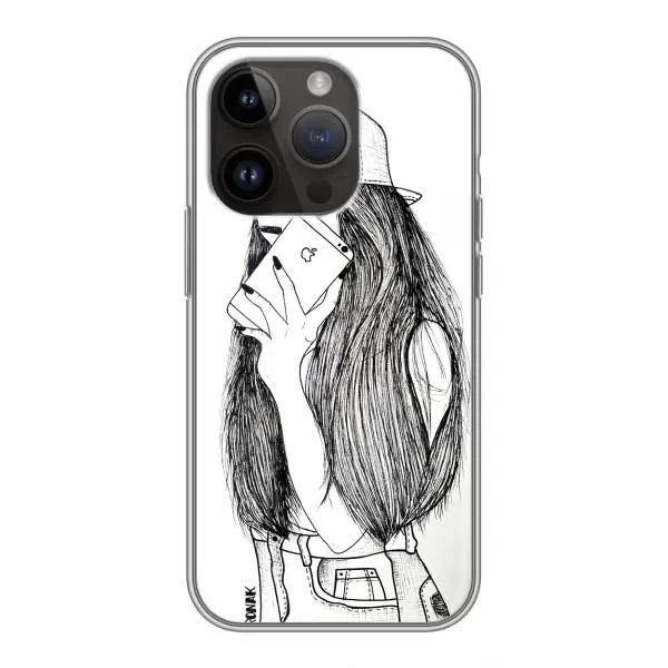 Чехол с принтом «Фото девочки» для iPhone 14 Pro