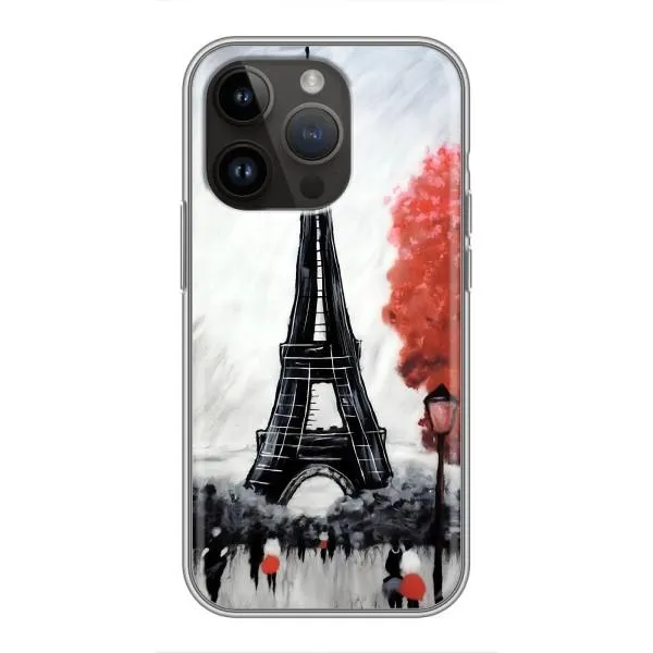 Чехол с принтом «Башня в Париже» для iPhone 14 Pro Чехол с принтом «Башня в Париже» для iPhone 14 Pro