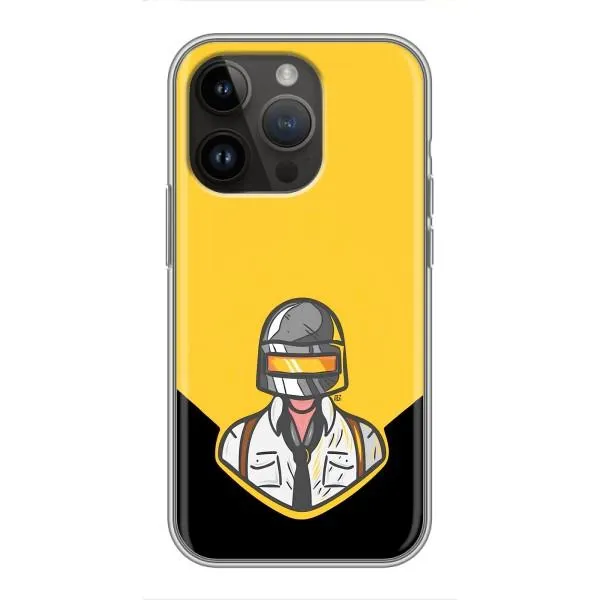 Чохол з принтом «Пабг в шоломі» для iPhone 14 Pro