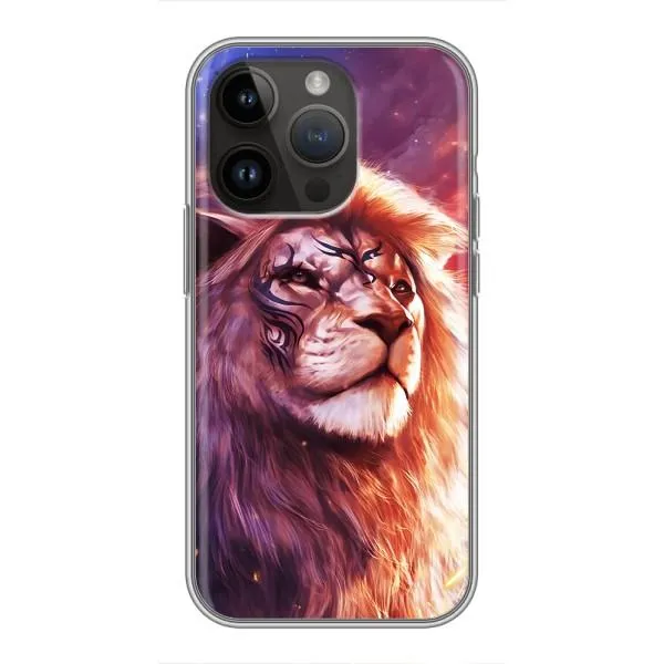 Чохол з принтом «Красочний Лев» для iPhone 14 Pro