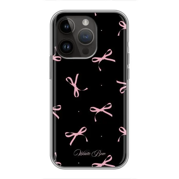 Чехол с принтом «Банты на черном» для iPhone 14 Pro