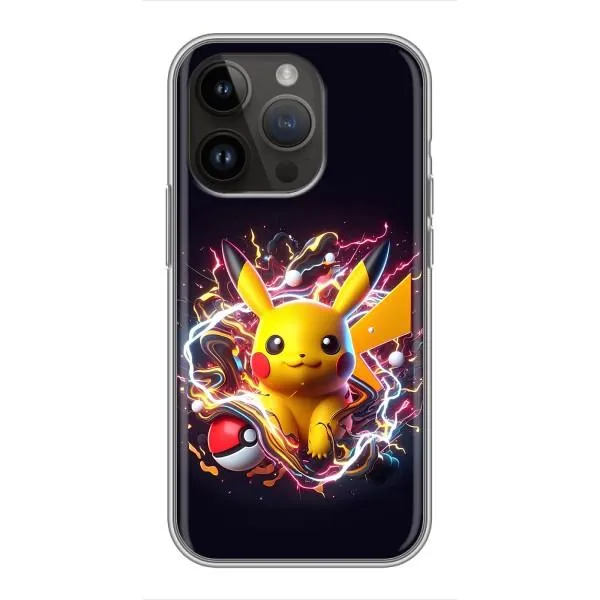 Чохол з принтом «Пікачу з м'ячем» для iPhone 14 Pro