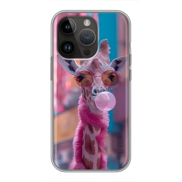 Чехол с принтом «Стильный жирав» для iPhone 14 Pro
