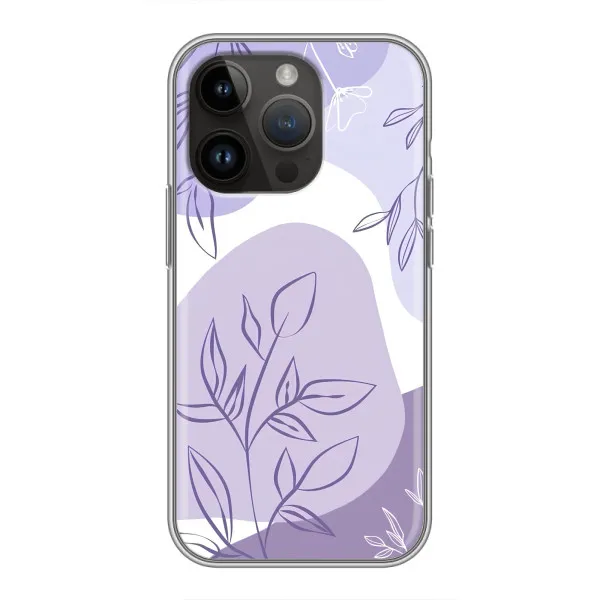 Чехол с принтом «Фиолетовые листья абстракция» для iPhone 14 Pro Чехол с принтом «Фиолетовые листья абстракция» для iPhone 14 Pro