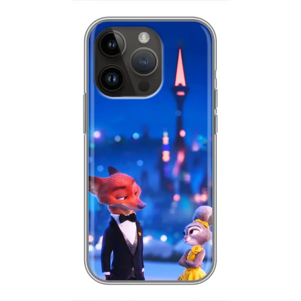 Чехол с принтом «Романтический вечер Зверополис» для iPhone 14 Pro