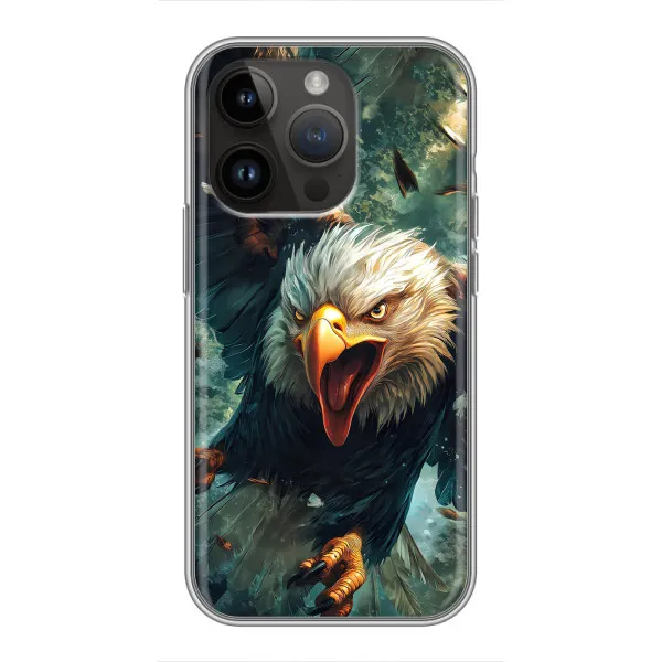 Чохол з принтом «Орел у польоті» для iPhone 14 Pro Чохол з принтом «Орел у польоті» для iPhone 14 Pro