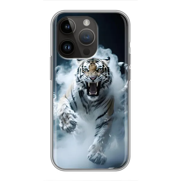 Чохол з принтом «Білий тигр у диму» для iPhone 14 Pro Чохол з принтом «Білий тигр у диму» для iPhone 14 Pro
