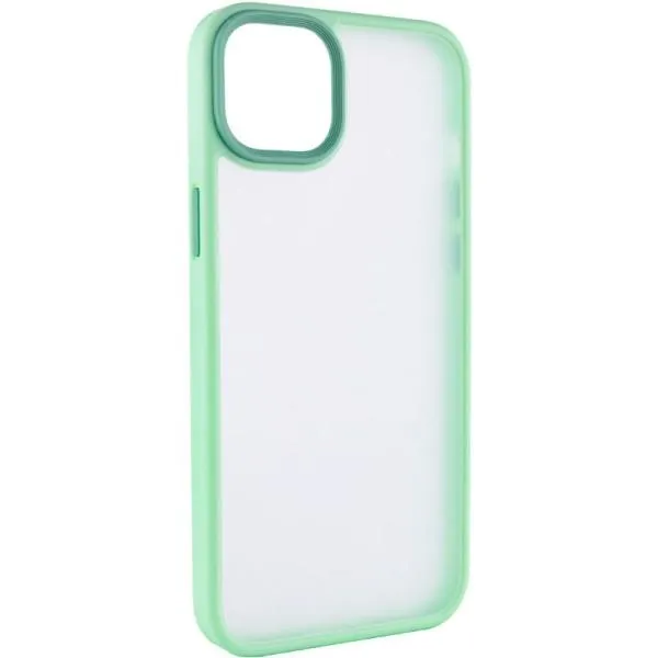 TPU+PC чохол Metal Buttons для Apple iPhone 14 / 13 (6.1") — М'ятний — фото 1