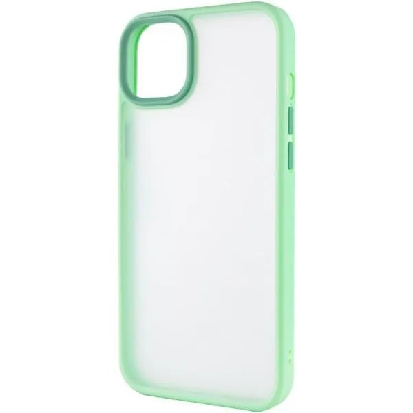 TPU+PC чохол Metal Buttons для Apple iPhone 14 / 13 (6.1") — М'ятний — фото 3