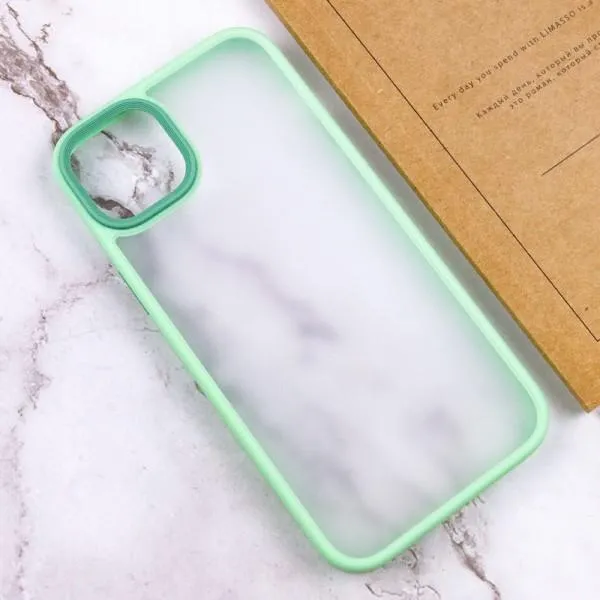 TPU+PC чохол Metal Buttons для Apple iPhone 14 / 13 (6.1") — М'ятний — фото 4