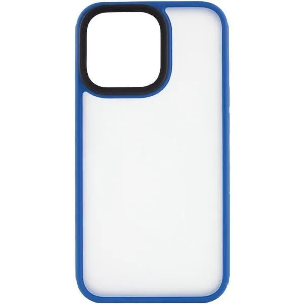 TPU+PC чохол Metal Buttons для Apple iPhone 14 / 13 (6.1") — Блакитний — фото 1