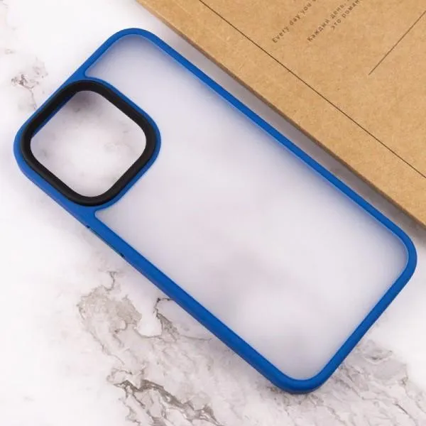 TPU+PC чохол Metal Buttons для Apple iPhone 14 / 13 (6.1") — Блакитний — фото 4