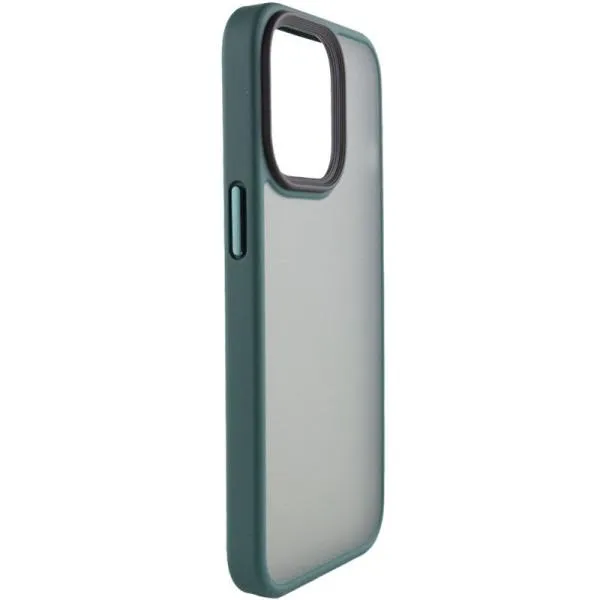 TPU+PC чохол Metal Buttons для Apple iPhone 14 / 13 (6.1") — Зелений — фото 2