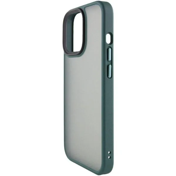 TPU+PC чохол Metal Buttons для Apple iPhone 14 / 13 (6.1") — Зелений — фото 3