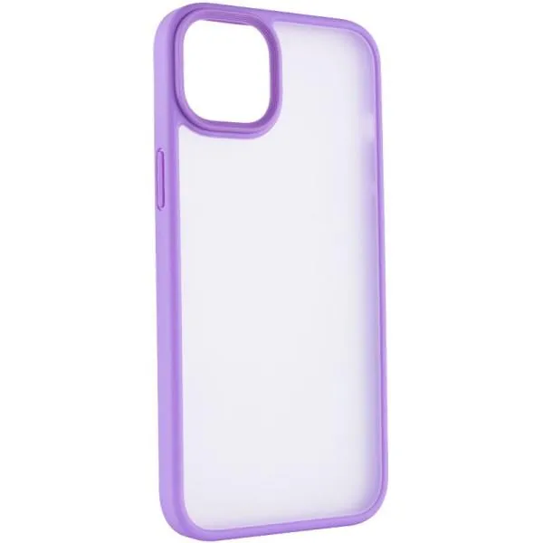 TPU+PC чохол Metal Buttons для Apple iPhone 14 / 13 (6.1") — Бузковий — фото 1