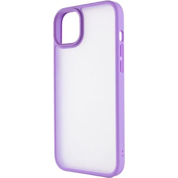 TPU+PC чохол Metal Buttons для Apple iPhone 14 / 13 (6.1") — Бузковий — фото 3