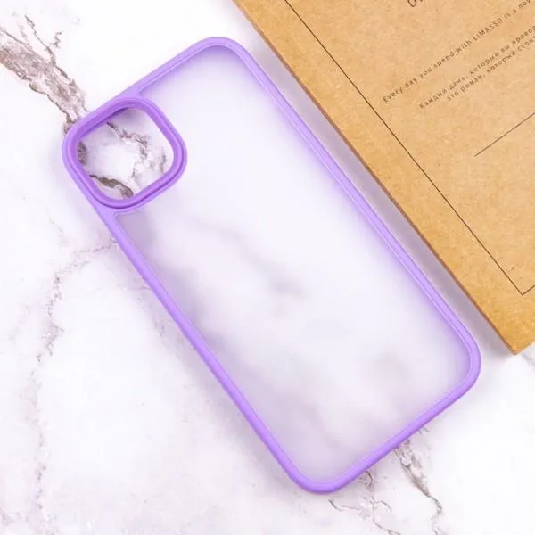 TPU+PC чохол Metal Buttons для Apple iPhone 14 / 13 (6.1") — Бузковий — фото 4