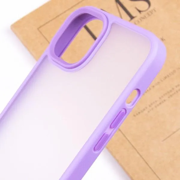 TPU+PC чохол Metal Buttons для Apple iPhone 14 / 13 (6.1") — Бузковий — фото 5