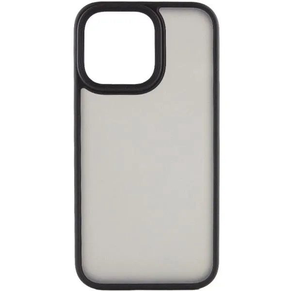 TPU+PC чохол Metal Buttons для Apple iPhone 14 / 13 (6.1") — Чорний — фото 1