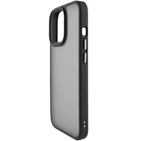 TPU+PC чохол Metal Buttons для Apple iPhone 14 / 13 (6.1") — Чорний — фото 3