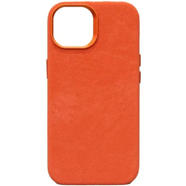 Чохол Denim with MagSafe для Apple iPhone 14 (6.1") — Помаранчевий — фото 1 Чохол Denim with MagSafe для Apple iPhone 14 (6.1") — Помаранчевий — фото 1