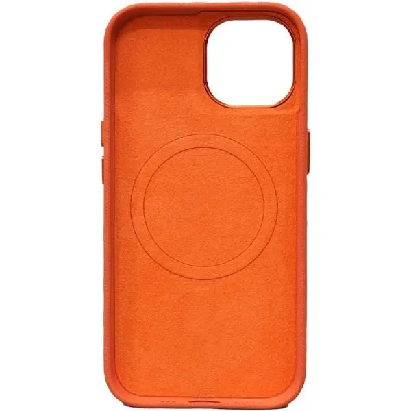 Чохол Denim with MagSafe для Apple iPhone 14 (6.1") — Помаранчевий — фото 3 Чохол Denim with MagSafe для Apple iPhone 14 (6.1") — Помаранчевий — фото 3