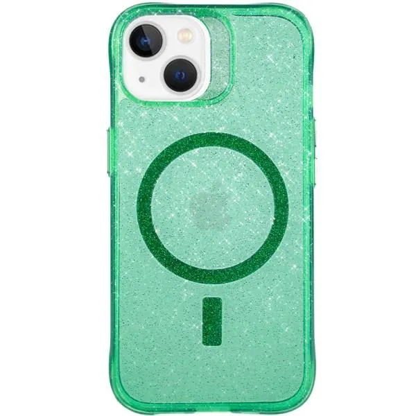 Чохол TPU Radiance with Magnetic Fit для Apple iPhone 14 (6.1") — Зелений — фото 1