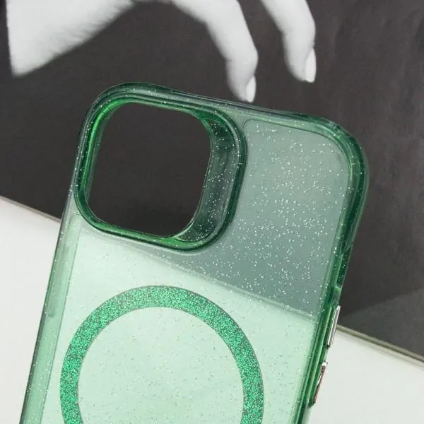 Чохол TPU Radiance with Magnetic Fit для Apple iPhone 14 (6.1") — Зелений — фото 3