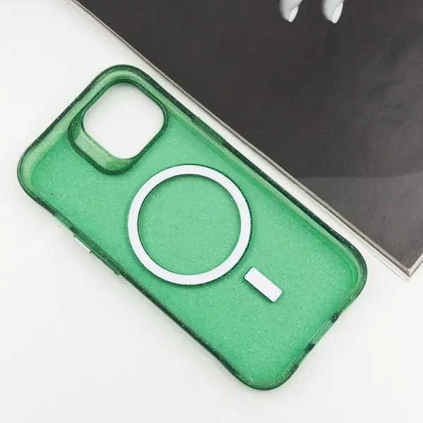 Чохол TPU Radiance with Magnetic Fit для Apple iPhone 14 (6.1") — Зелений — фото 4