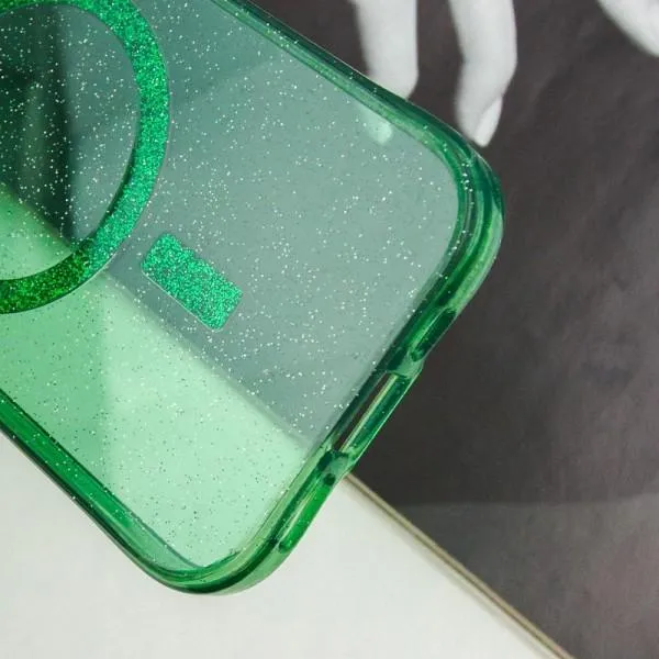 Чохол TPU Radiance with Magnetic Fit для Apple iPhone 14 (6.1") — Зелений — фото 5