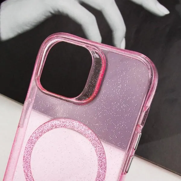 Чохол TPU Radiance with Magnetic Fit для Apple iPhone 14 (6.1") — Рожевий — фото 3