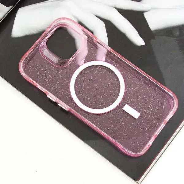 Чохол TPU Radiance with Magnetic Fit для Apple iPhone 14 (6.1") — Рожевий — фото 4