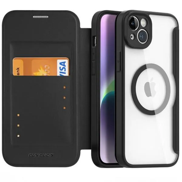 Чохол-книжка Dux Ducis Skin X Pro with MagSafe для Apple iPhone 14 / 13 (6.1") — Чорний — фото 2