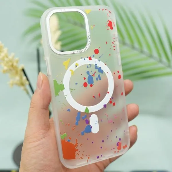 Чохол TPU+PC Flush with Magnetic Fit для Apple iPhone 14 (6.1") — Білий — фото 3