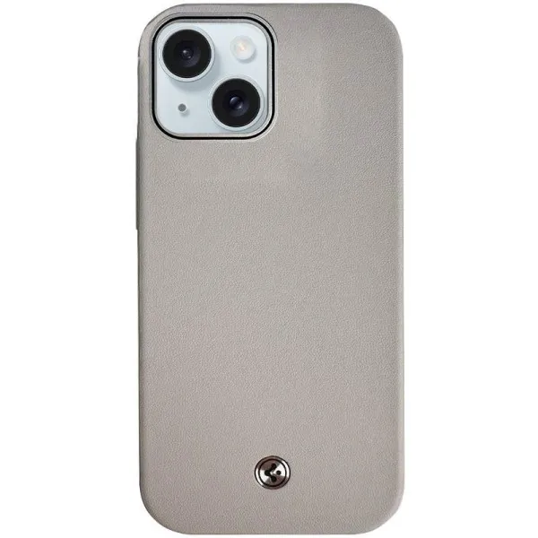 Чохол SGP PC+Leather with MagSafe для Apple iPhone 14 (6.1") — Сірий — фото 1