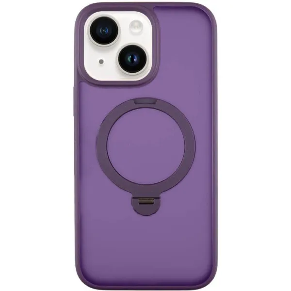 Чохол Ummi Colorful with Magnetic Fit HQ Ring для Apple iPhone 14 / 13 (6.1") — Фіолетовий — фото 1