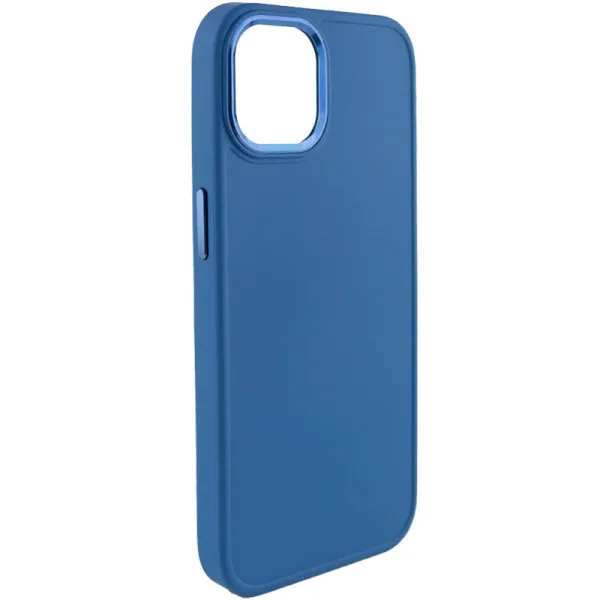 TPU чехол Bonbon Metal Style для Apple iPhone 14 (6.1") — Синий — фото 1