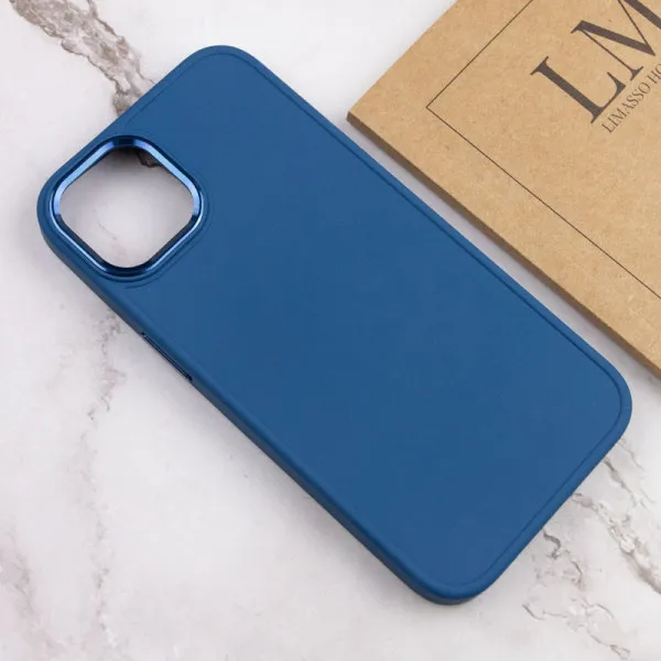 TPU чехол Bonbon Metal Style для Apple iPhone 14 (6.1") — Синий — фото 4