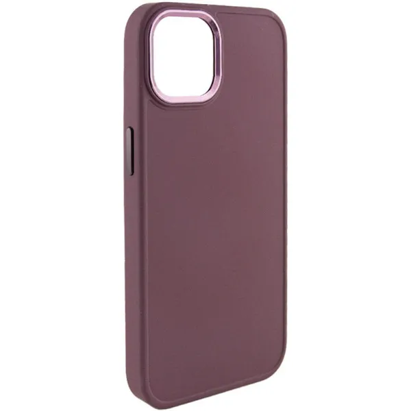 TPU чехол Bonbon Metal Style для Apple iPhone 14 (6.1") — Бордовый — фото 1