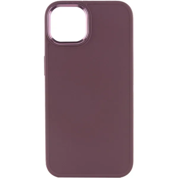 TPU чехол Bonbon Metal Style для Apple iPhone 14 (6.1") — Бордовый — фото 2