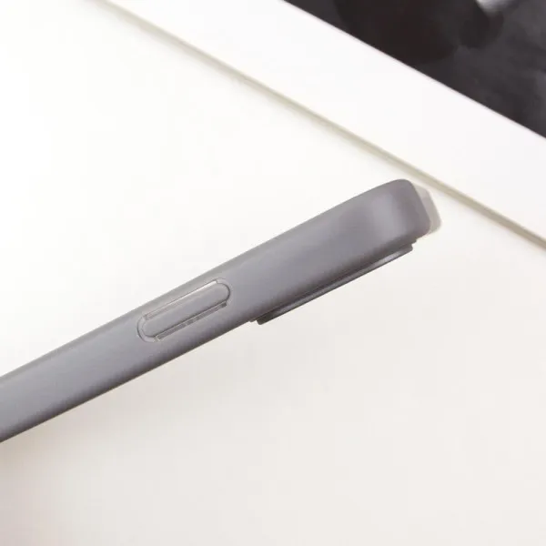 TPU чохол Transparent + Colour 1,5mm для Apple iPhone 14 (6.1") — Сірий — фото 4