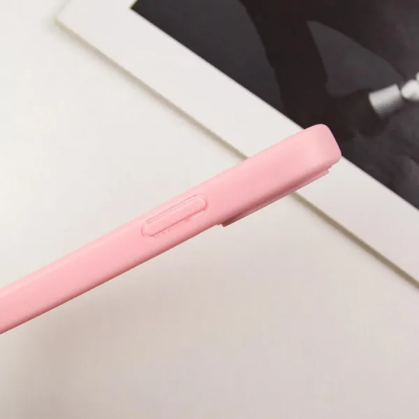 TPU чохол Transparent + Colour 1,5mm для Apple iPhone 14 (6.1") — Рожевий — фото 4