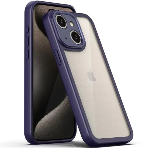 TPU чохол Transparent + Colour 1,5mm для Apple iPhone 14 (6.1") — Фіолетовий — фото 1 TPU чохол Transparent + Colour 1,5mm для Apple iPhone 14 (6.1") — Фіолетовий — фото 1