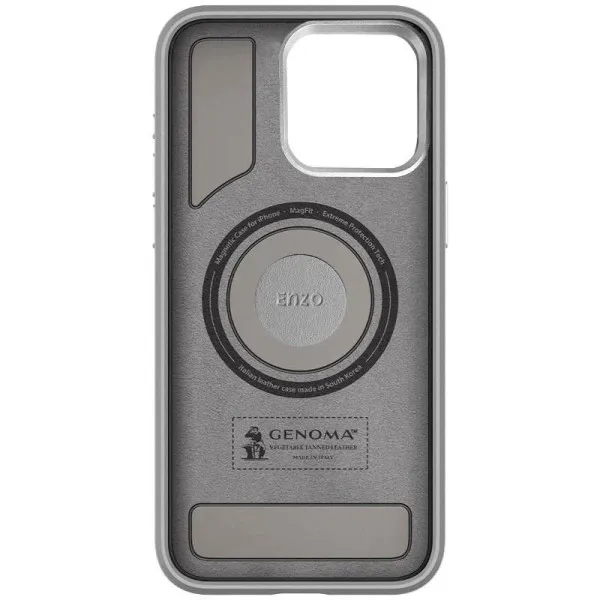 Чохол SGP PC+Leather with MagSafe для Apple iPhone 14 (6.1") — Сірий — фото 2