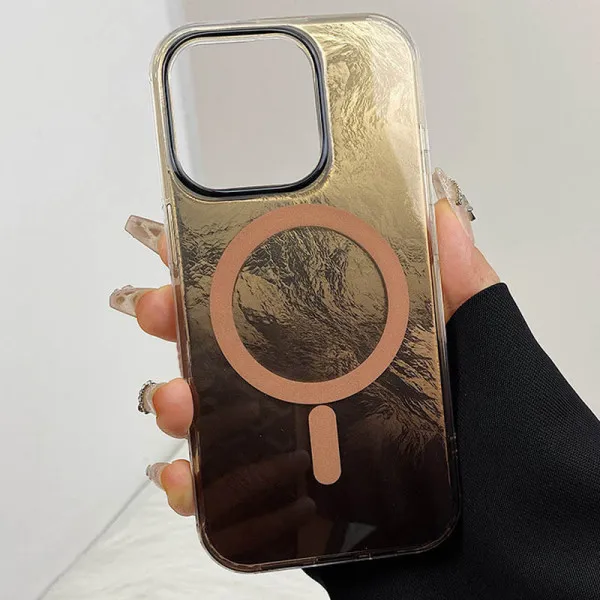 Чохол TPU Shiny Mountain Magnetic Fit для Apple iPhone 14 / 13 (6.1") — Коричневий — фото 2